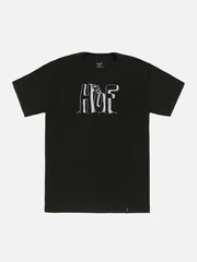 SPIKE HUF BLOCK LETTERS TEE-BLK